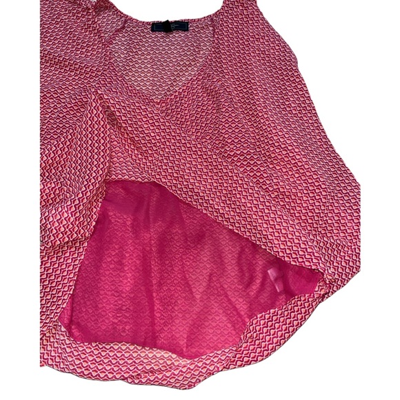 Women's Jessica Simspon Pink/Orange Abstract Sleeveless Top - XS - Picture 6 of 11